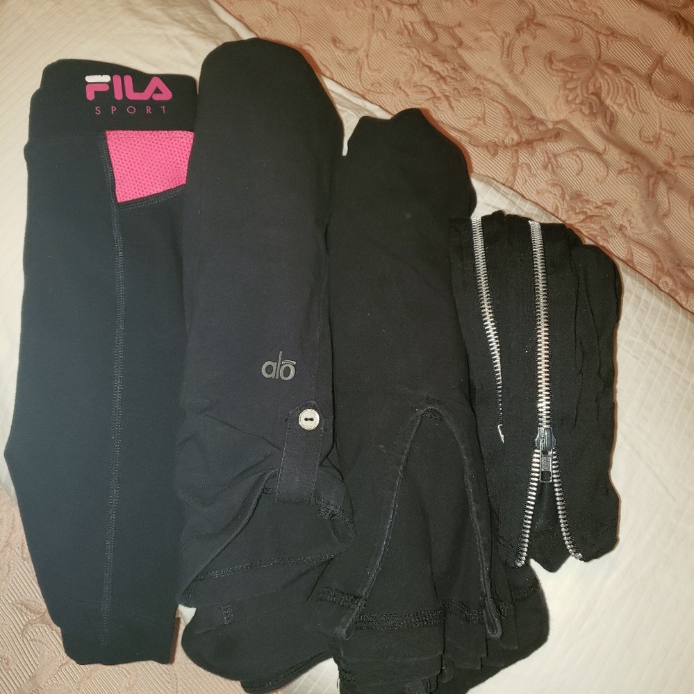 Yoga pants bundle Alo Fila Tart Avani